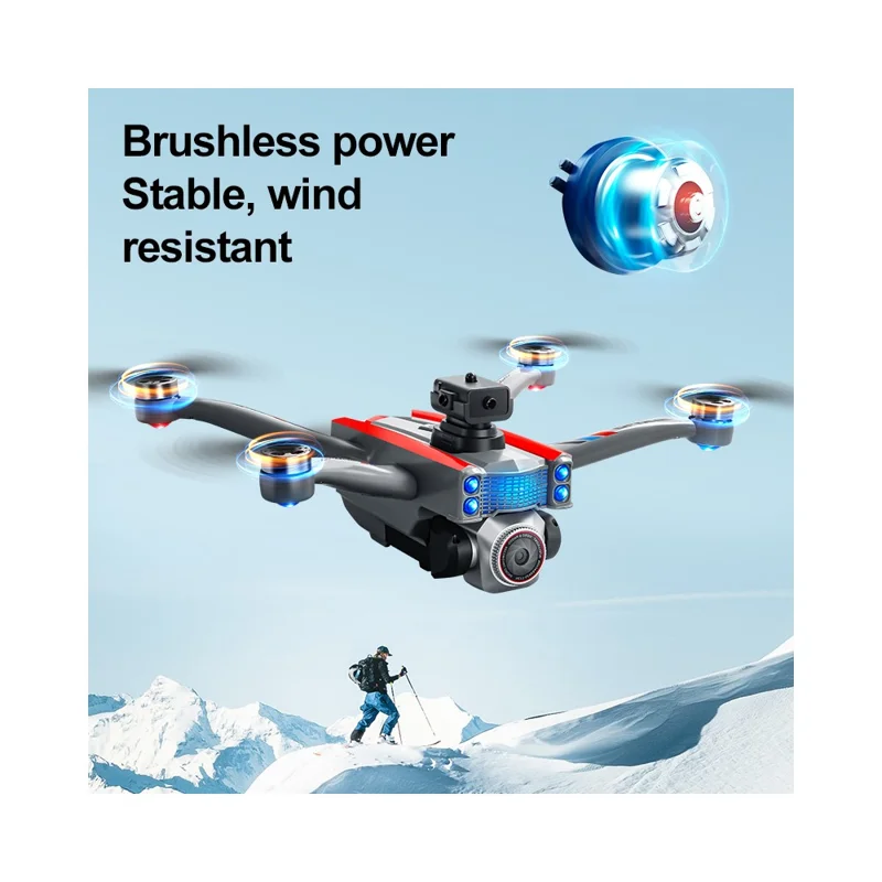 K17 MAX RC Drone with Screen Remote Control HD Aerial Photography Aircraft Obstacle Avoidance Brushless Quadcopter - Black