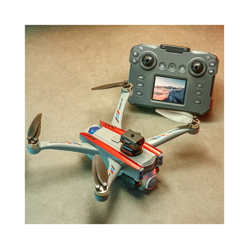 K17 MAX RC Drone with Screen Remote Control HD Aerial Photography Aircraft Obstacle Avoidance Brushless Quadcopter - Grey