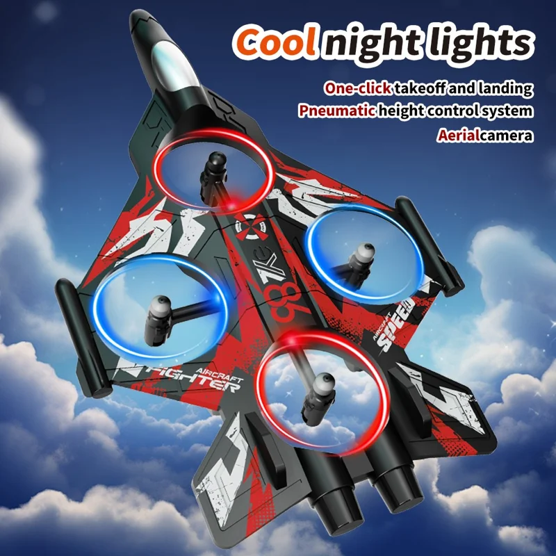 YL86 RC Drone with Screen Controller / Camera 4CH 6-Axis Gyro 2.4G Aircraft Quadcopter - Red