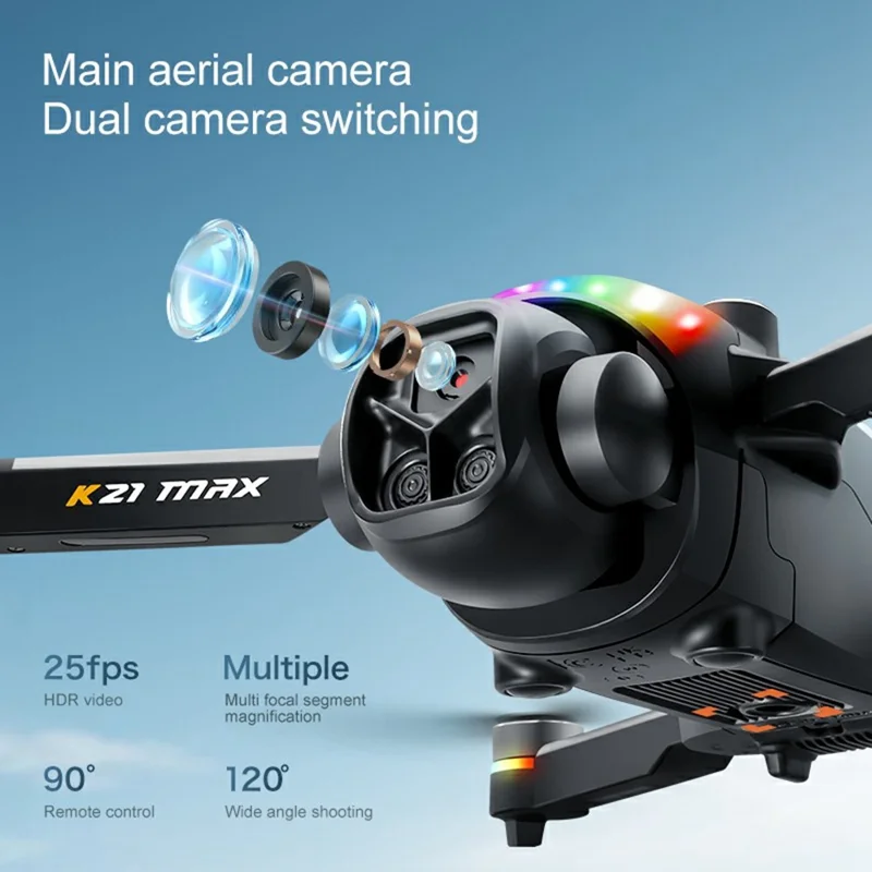 K21 MAX 4.3 inch FPV Screen Brushless Quadcopter Drone HD Aerial Camera Drone with 1 Battery