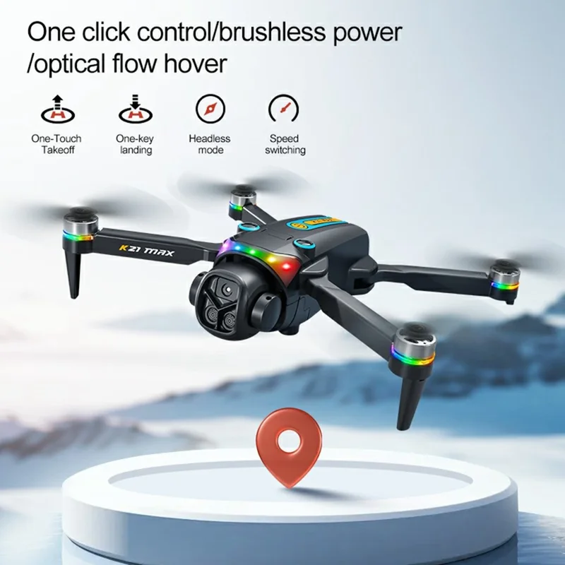 K21 MAX 4.3 inch FPV Screen Brushless Quadcopter Drone HD Aerial Camera Drone with 1 Battery