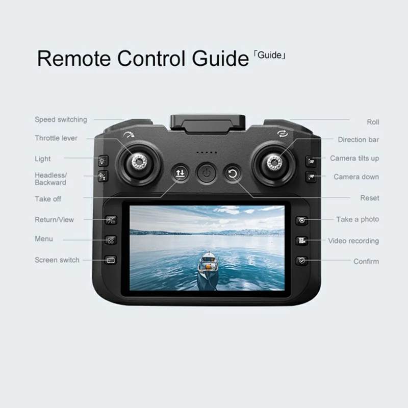 K21 MAX 4.3 inch FPV Screen Brushless Quadcopter Drone HD Aerial Camera Drone with 1 Battery