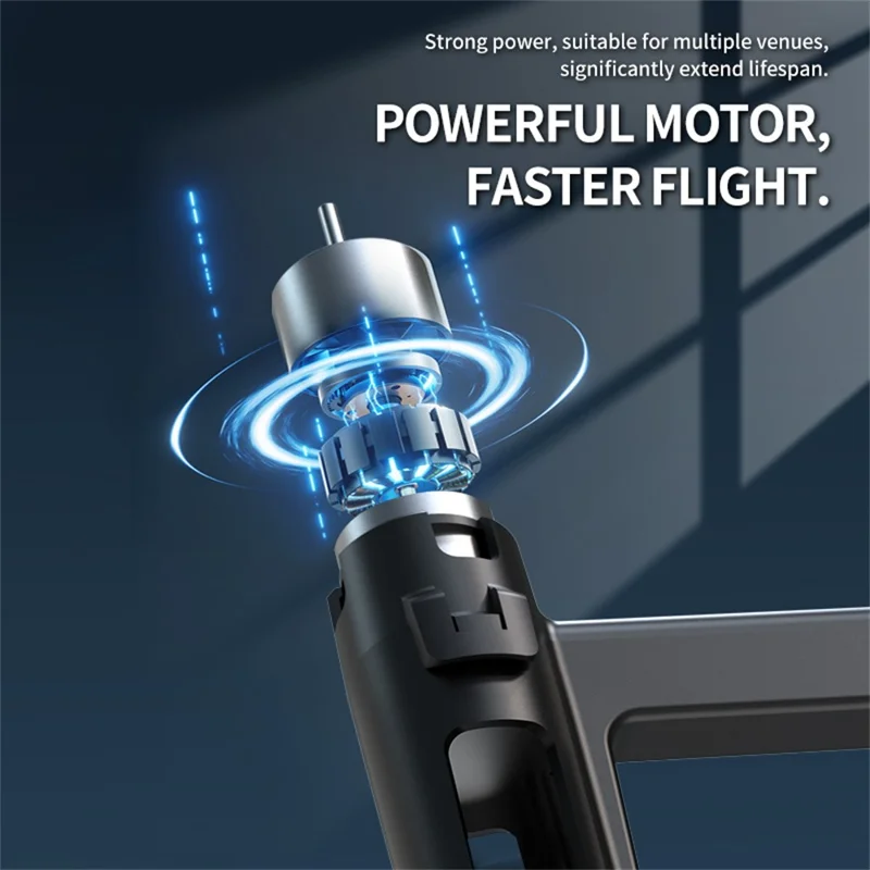 XKJ K600 MAX Flying Sword Drone Glowing Sword Quadcopter Toy Kids Gift , Dual Remote Control - Black