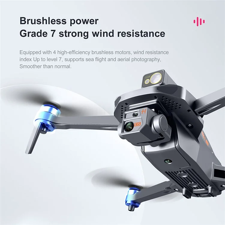 K911 Max Brushless Quadcopter Pieghevole Aereo RC Aereo a 360 Gradi Evitamento ad Ostacoli Aereo Per Photo Aereo Portatile Con Fotocamera da Esp da 8k / GPS