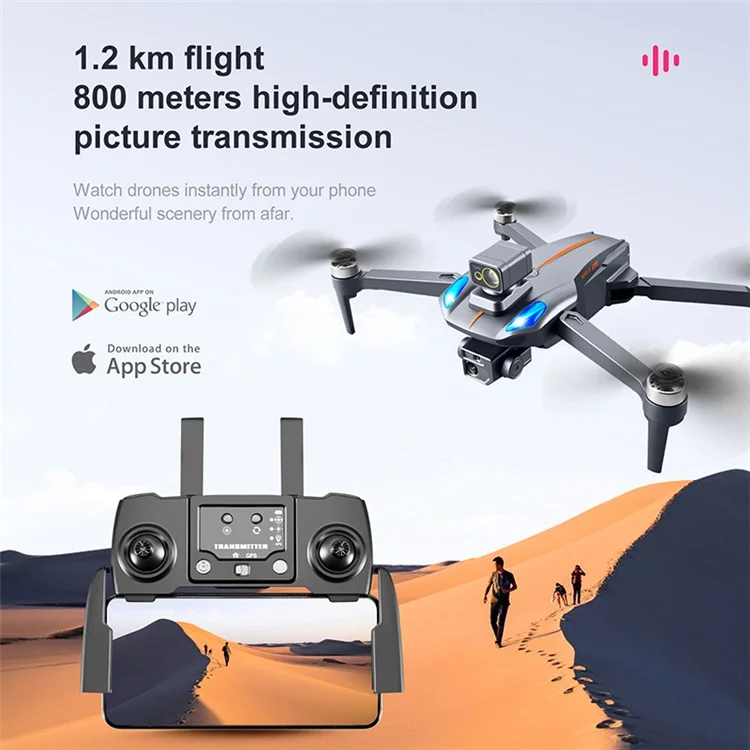 K911 Max Brushless Quadcopter Folding RC Aircraft 360-Degree Laser Obstacle Avoidance Drone Portable Aerial Photo Airplane with 8K ESC Camera / GPS