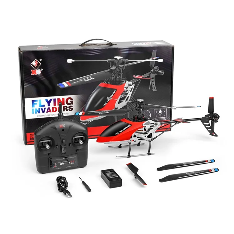 WLTOYS V912-A 2,4g Elicottero RC Per Adulti e Bambini, Controllo a 4 Canali Remote Control Aleronless Helicopter Aircraft Model Toy Con Altitudine (versione Aggiornata)