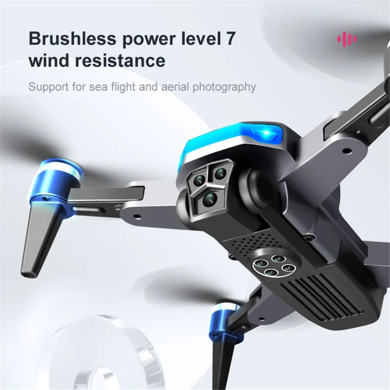 XKJ K911 SE Brushless Motor Drone 3-Camera Obstacle Avoidance Foldable GPS Quadcopter with 1 Battery - US Plug