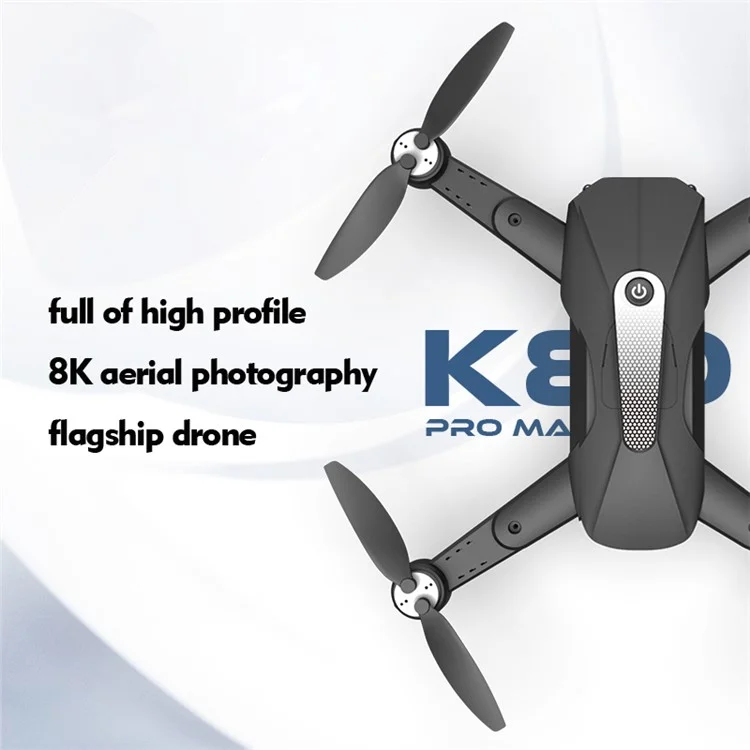 XKJ K80-GPS Brushless Motor RC Drone Aerial Photography Quadcopter Portable Folding Aircraft - Schwarz
