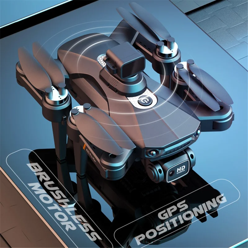 XKJ K80 PRO MAX Foldable Drone Laser Obstacle Avoidance 8K HD Dual Camera GPS Optical Flow Dual Mode Quadcopter, Single Battery - Orange