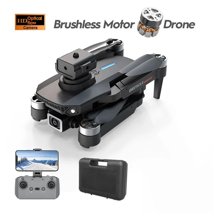 Aéronef photo aérienne HD XKJ E88S avec évitement d'obstacle, positionnement par flux optique et RC Drone avec 1 batterie - Noir