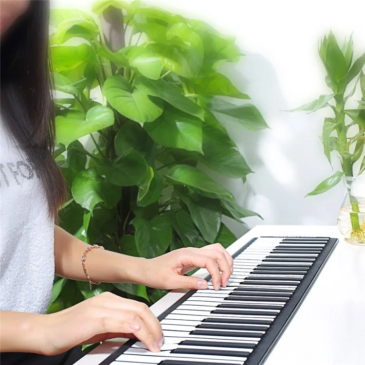 PA88 88 Keys USB MIDI Flexible Roll-up Electronic Piano Keyboard - UK Plug