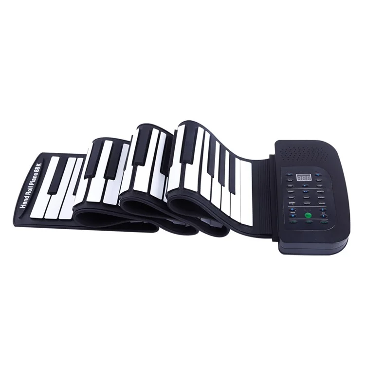PA88 88 Keys USB MIDI Flexible Roll-up Electronic Piano Keyboard - UK Plug