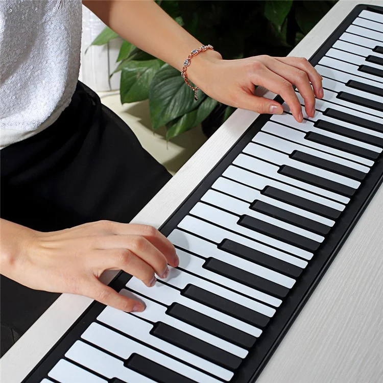 PA88 88 Keys USB MIDI Flexible Roll-up Electronic Piano Keyboard - UK Plug