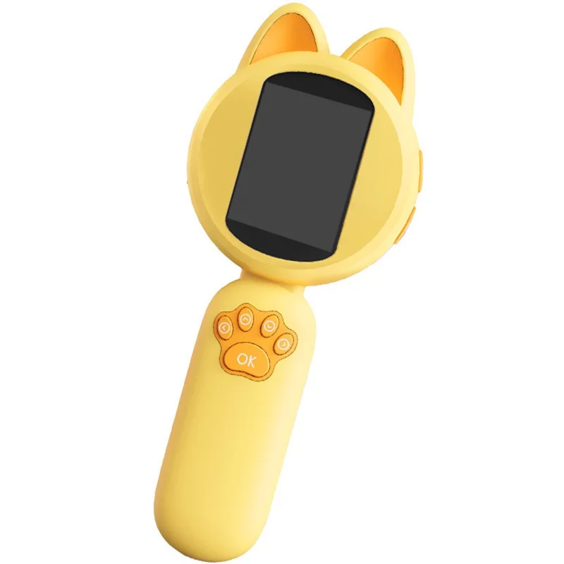 HM020B Kids Microscope 2.0 HD IPS Screen 100W Pixel 4X Zoom Handheld Digital Microscope - Yellow