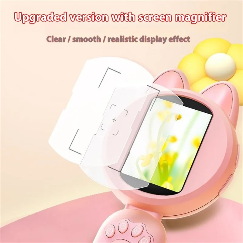 HM020B Kids Microscope 2.0 HD IPS Screen 100W Pixel 4X Zoom Handheld Digital Microscope - Yellow