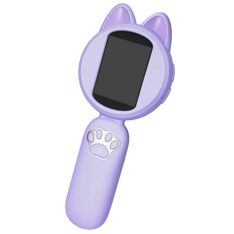 HM020B Kids Microscope 2.0 HD IPS Screen 100W Pixel 4X Zoom Handheld Digital Microscope - Purple