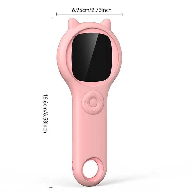 355 Digitales Mikroskop 2-Zoll-IPS-HD-Bildschirm 500x-Vergrößerung Wissenschaftliches Bildungsspielzeug - Pink