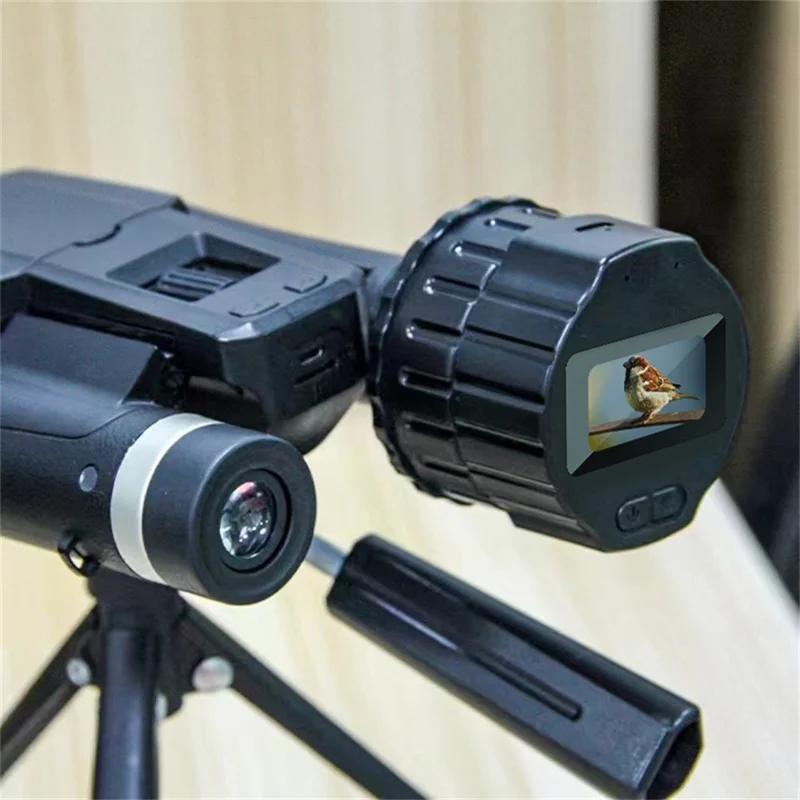 V13 WiFi Electronic Eyepiece 1.5 Inch HD Screen For Birdwatching Astronomy Telescope Universal Eyepiece - Black