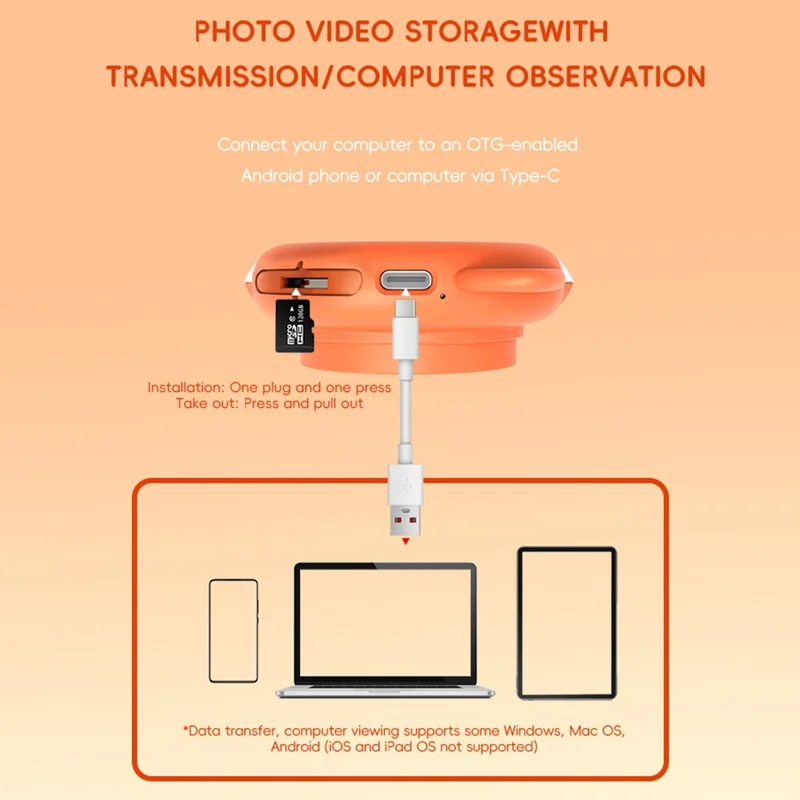 F10 Handheld Microscope for Kids Outdoor Waterproof Photo Video Recording Mini Camera - Green