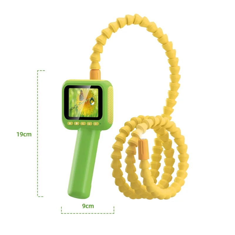 ES08 Telecamera da esplorazione portatile per bambini da 2,8 pollici IP67 HD con luci LED flessibili da 105 cm impermeabili