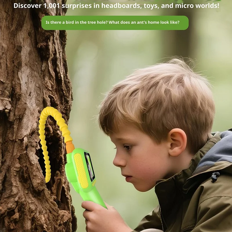 ES08 Telecamera da esplorazione portatile per bambini da 2,8 pollici IP67 HD con luci LED flessibili da 105 cm impermeabili