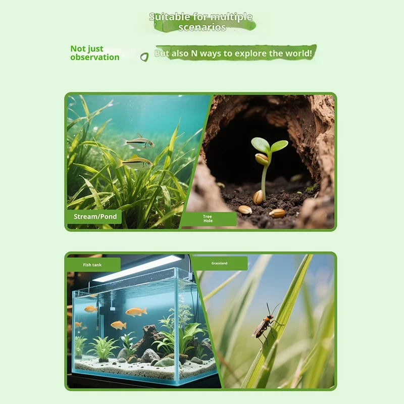 ES08 Telecamera da esplorazione portatile per bambini da 2,8 pollici IP67 HD con luci LED flessibili da 105 cm impermeabili