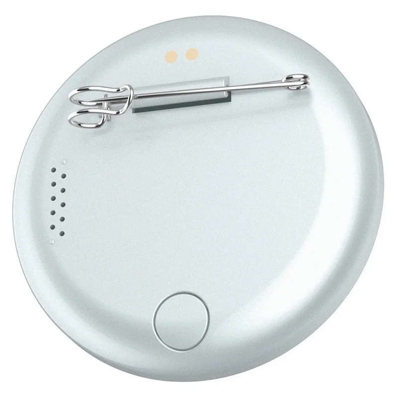 دبوس إلكتروني متوافق مع بلوتوث بشاشة ديناميكية لأنمي للتنكر / المعارض / الجماهير - أبيض