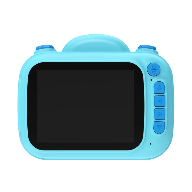 Câmara Digital Infantil de Desenho Animado de 3,5 polegadas com Ecrã HD, Gravador de Vídeo e Câmara de Impressão Instantânea - Azul Claro