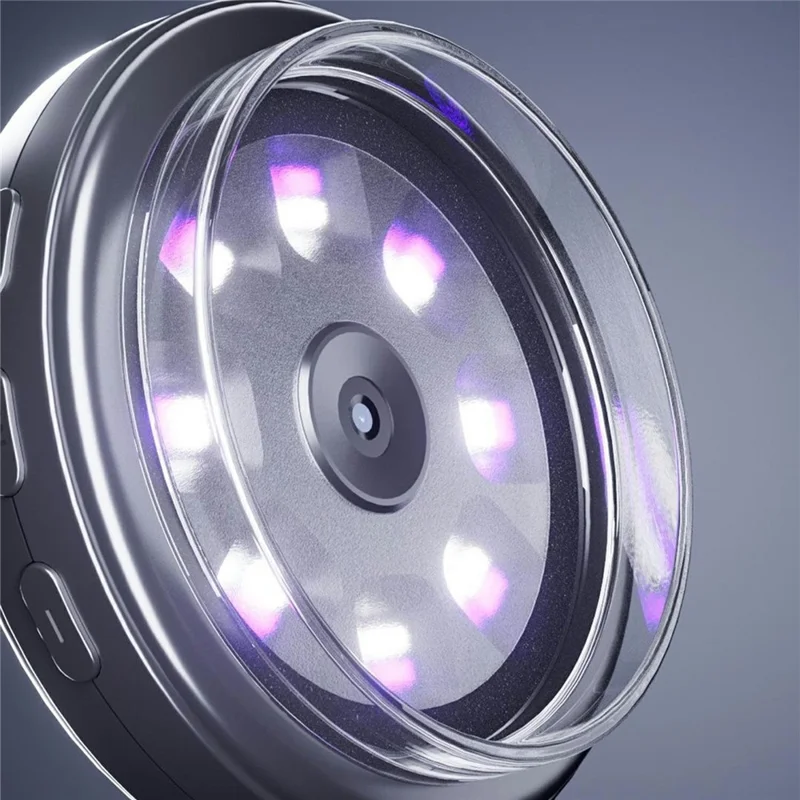 V7 2 tum IPS-skärm HD digital lupp bärbar skakningsdämpad elektronisk mikroskop med UV-belysning 4TB utbyggbart minne för läsning smycken - Svart