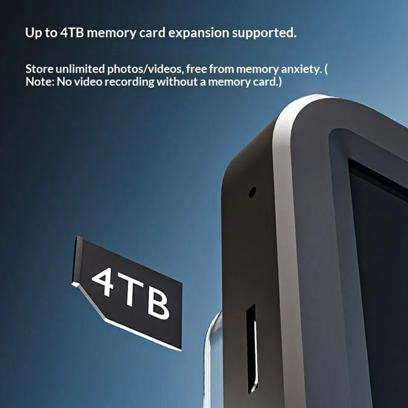 V8 500X Handheld Digital Magnifier 3 inch IPS HD Electronic Screen Magnifying Glass Support 4TB Memory Expansion for Appraisal Observation - Black