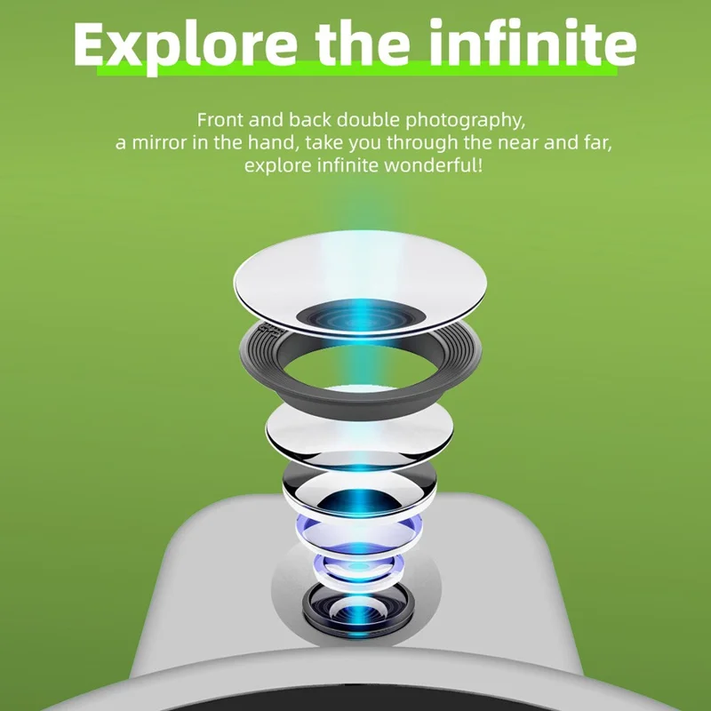 F3 HD Color Screen Handheld Microscope Electronic Digital Telescope Kids Gift with Dual Cameras and Photo  /  Video Recording - Camouflage