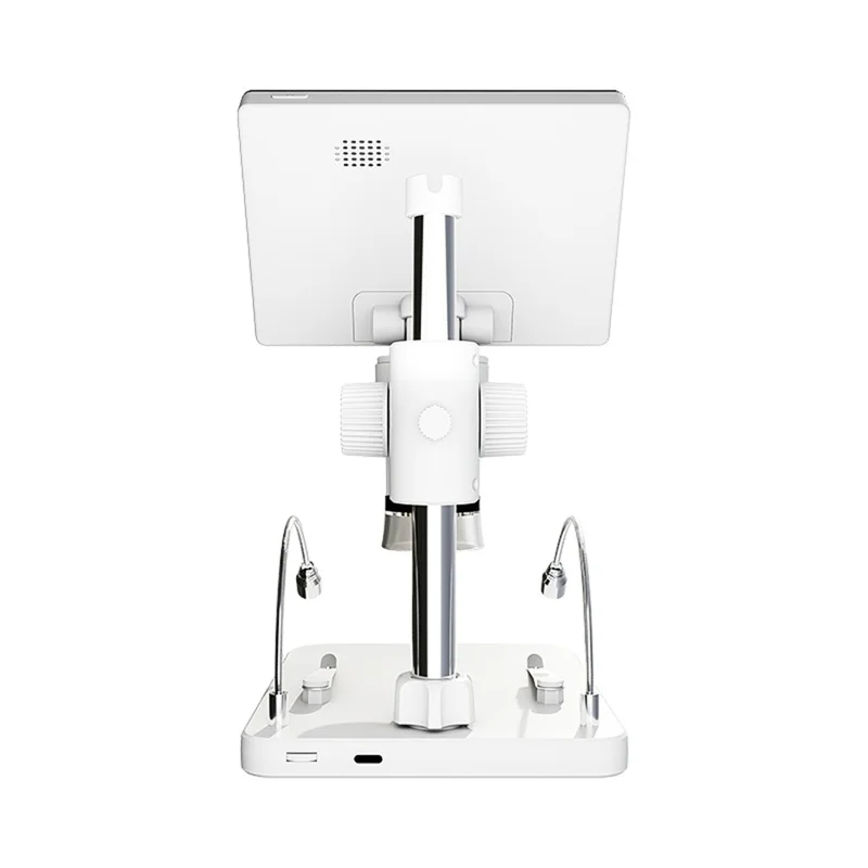 V17 5 Inch Screen 1000X Digital Microscope Handheld Integrated Magnifier for Repair / Inspection - White