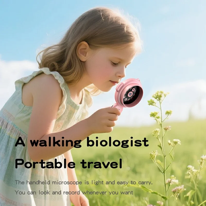 Y11 500X Magnification Camera 2.0 Inch HD Screen Digital Microscope Educational Science Toy for Children (without TF Card) - Purple