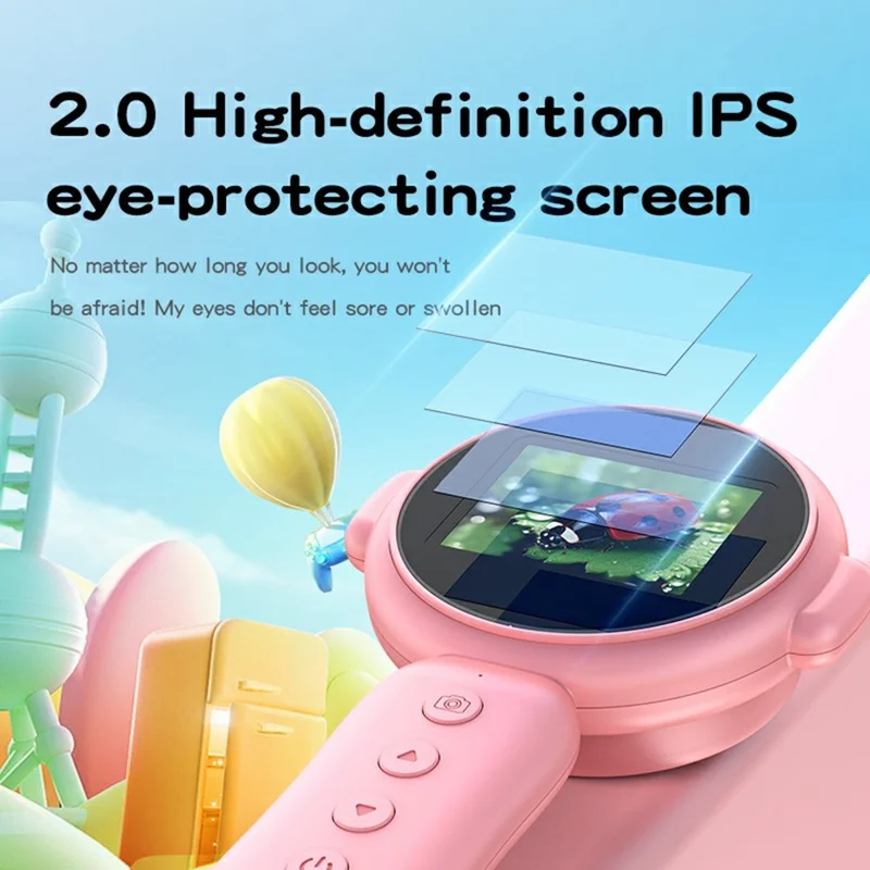 Y11 500X Magnification Camera 2.0 Inch HD Screen Digital Microscope Educational Science Toy for Children (without TF Card) - Purple