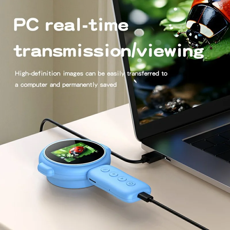 Y11 500X Magnification Camera 2.0 Inch HD Screen Digital Microscope Educational Science Toy for Children (without TF Card) - Purple