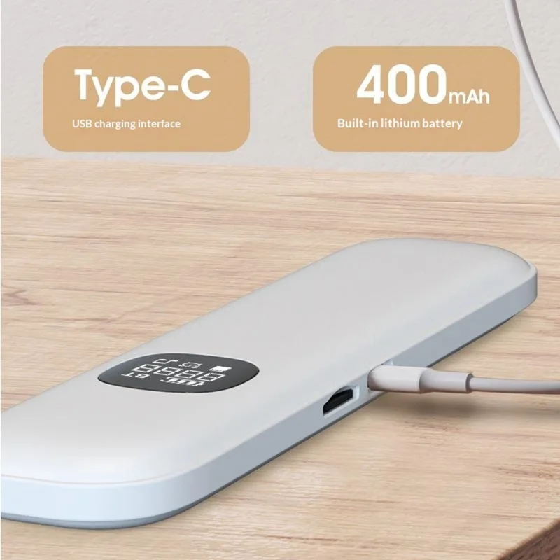 BLD007 Under Pillow Bone Conduction Bluetooth-Compatible Speaker LED Display White Noise Sleep Aid - Black