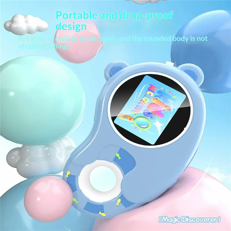 Microscope numérique pour enfants HM020H, écran 2,0 pouces, 6 lumières LED, loupe portable, jouet éducatif pour l'apprentissage STEM