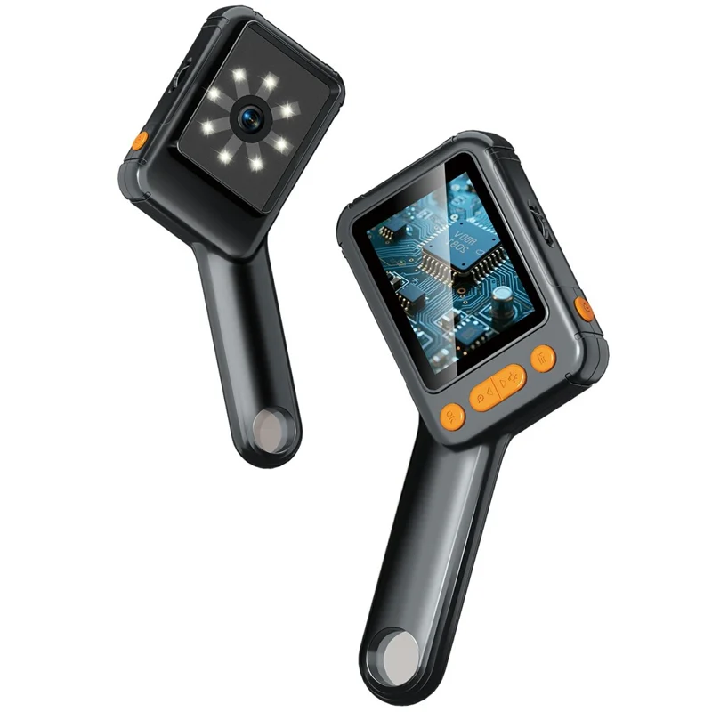 Microscope numérique HM028B 2,8 pouces, caméra à 8 LED réglables, vidéo, loupe portable pour enfants et réparations électroniques