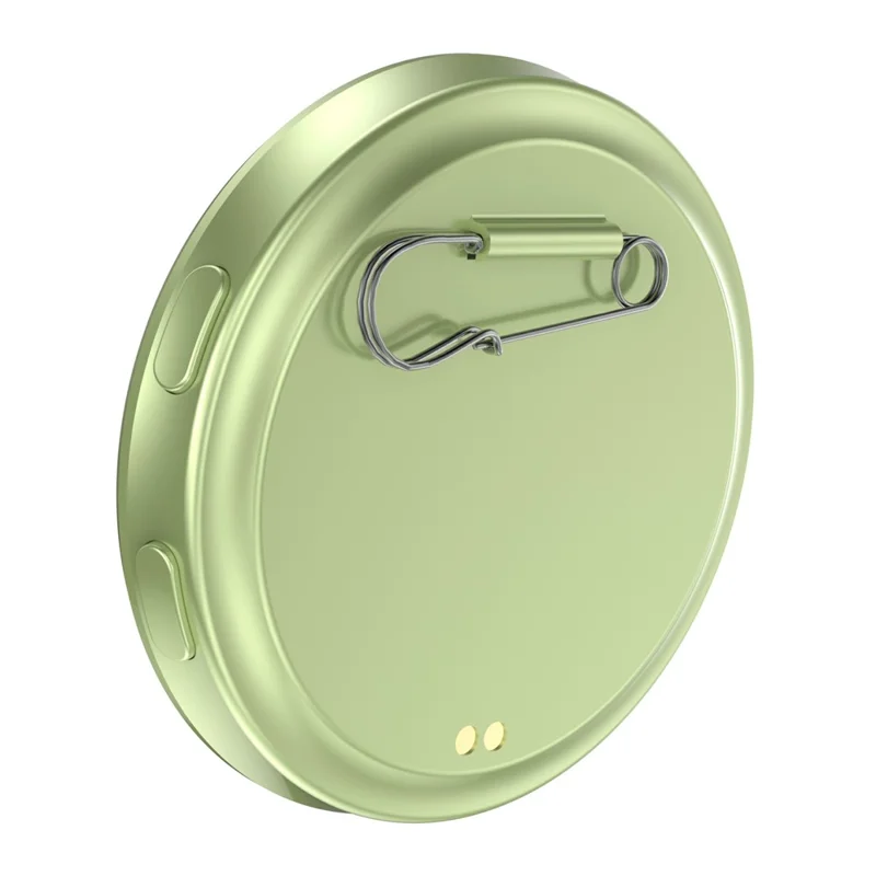 E87 Smart Cyber Badge Pantalla Táctil HD de 1.7 pulgadas Pin Electrónico con Bluetooth-compatible para Fans de Cosplay - Verde