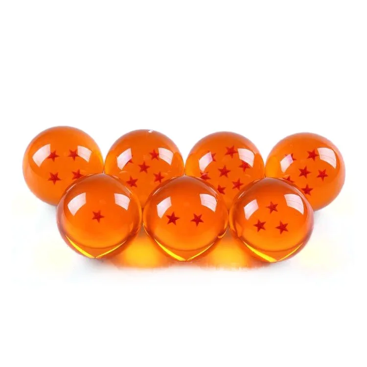 7Pcs Dragon Ball Z 7 Stars Crystal Acrylic Balls Set Collection, Diameter: 3.5cm