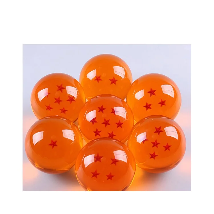 7Pcs Dragon Ball Z 7 Stars Crystal Acrylic Balls Set Collection, Diameter: 3.5cm