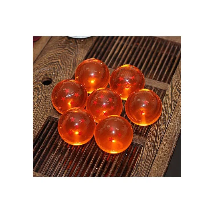 7Pcs Dragon Ball Z 7 Stars Crystal Acrylic Balls Set Collection, Diameter: 3.5cm