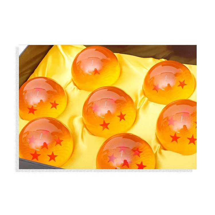7Pcs Dragon Ball Z 7 Stars Crystal Acrylic Balls Set Collection, Diameter: 3.5cm
