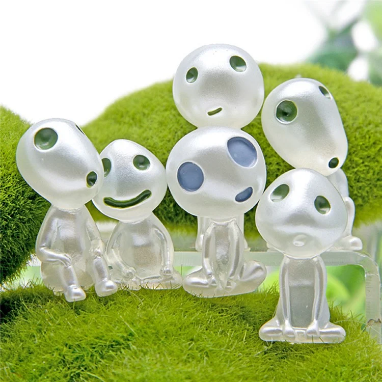 ZL85600 5Pcs Luminous Tree Elves Doll Ornament Micro Landscape Toy Doll Gift