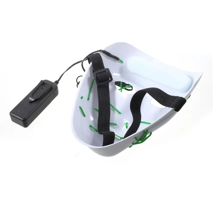EL Wire Light up Mask Halloween Cosplay LED Costume Mask