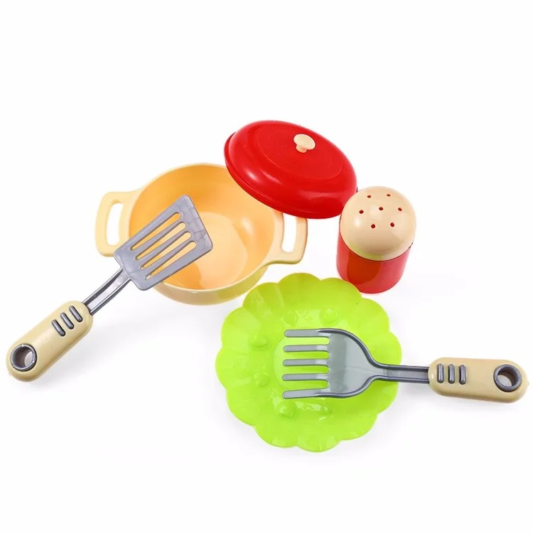 Kids Kitchen Cookware Toys Set Children Pretend Play Cooking Toys (CE/FCC Certification) - Red
