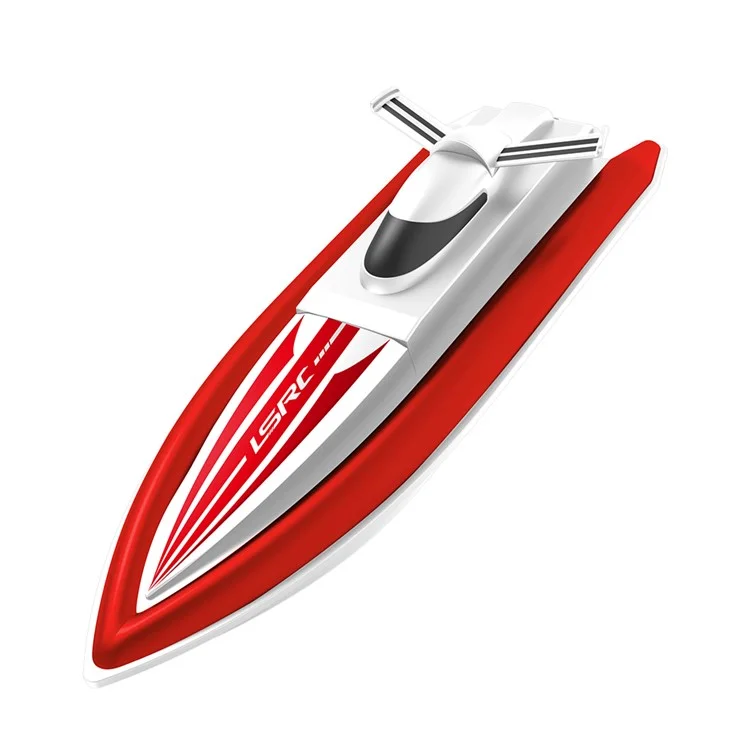 LSRC Children Remote Control Boat Dual Motors Simulated RC Speedboat Model - Red