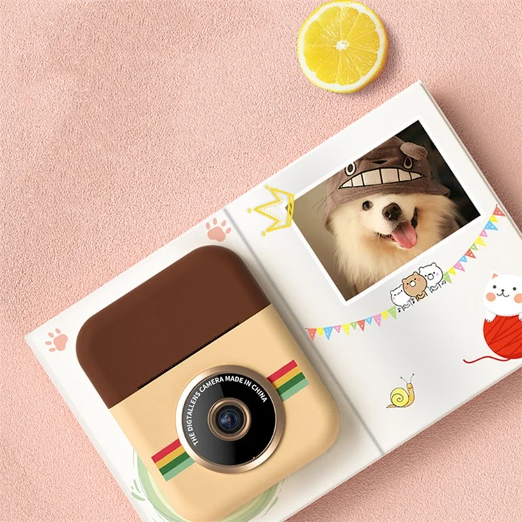 2.4 inch Screen HD Kids Instant Camera 12MP Dual Lens Thermal Printing Camera Toy with Print Paper