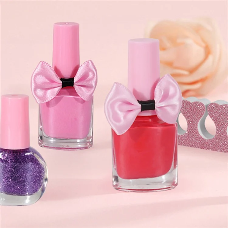 20 pièces / Ensemble de maquillage de jeu pour filles Portable Cosmetic Dress Up Toys with Nail Polish Eye Shadow