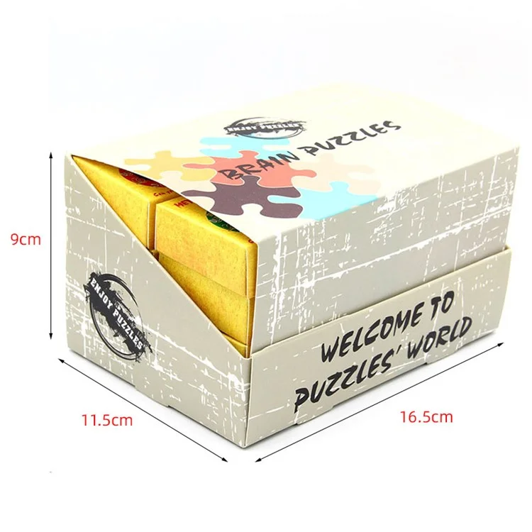 32pcs / Set Nickel Plattierte Stahldraht Entsperren Spielzeughirn Teaser IQ Training Puzzle Lock Kinder Intelligenz Spielzeug